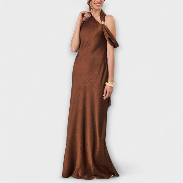 Azura - Chic Maxi Dress in Satin