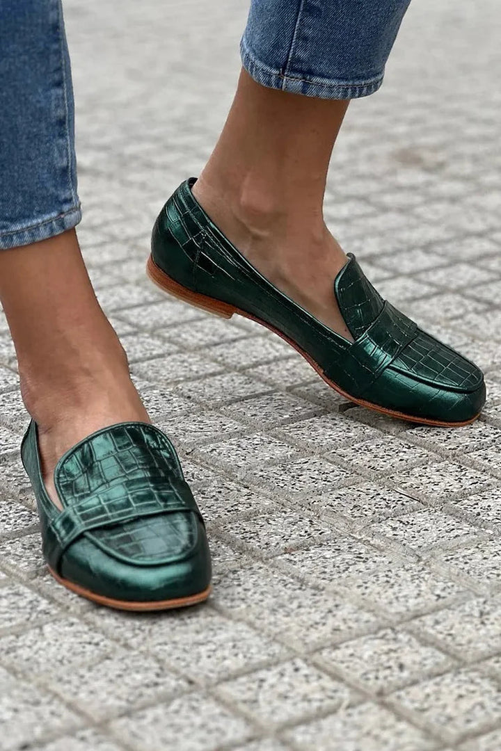 Giselle | Crocodile Effect Loafer