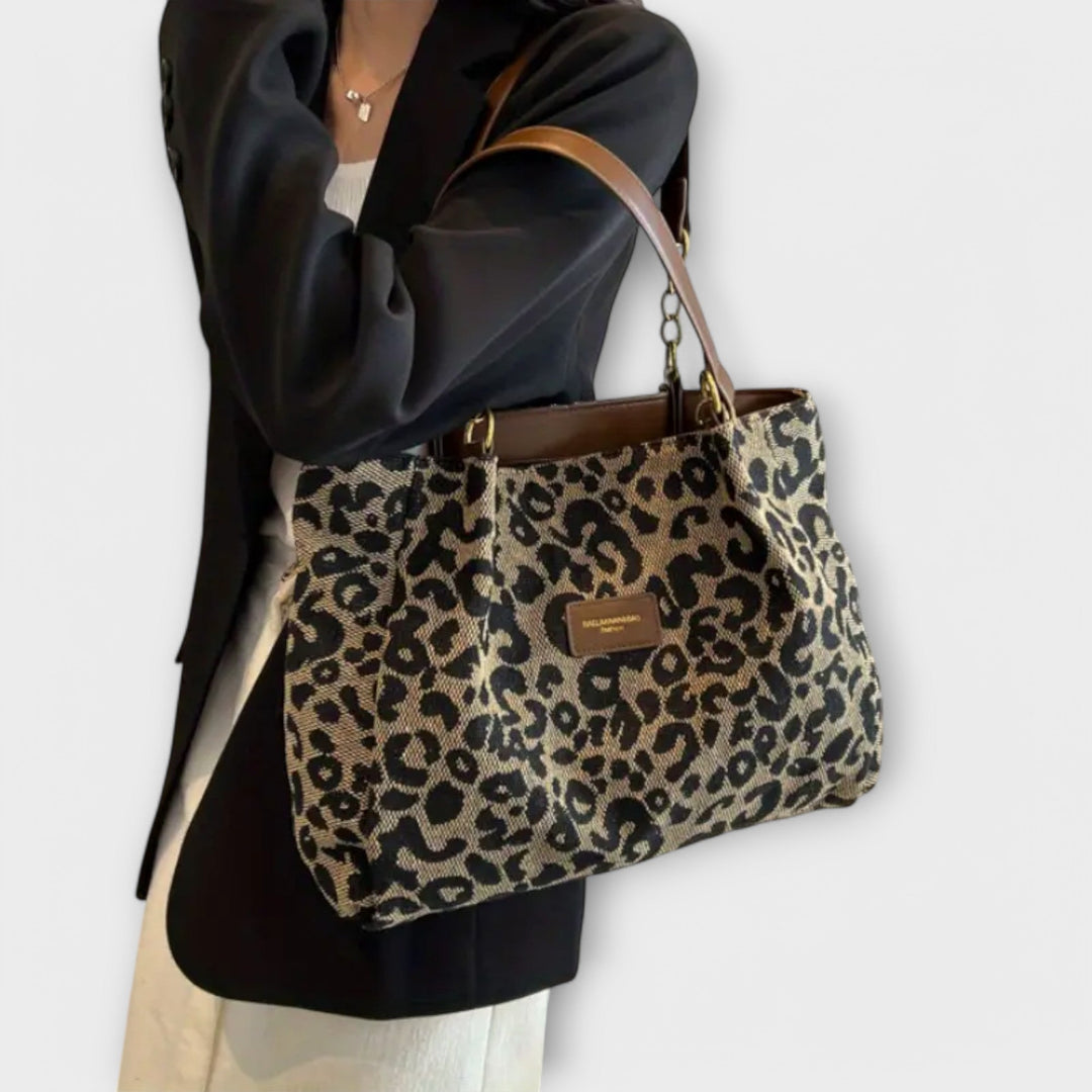 Josephine - Leopard Canvas Tote