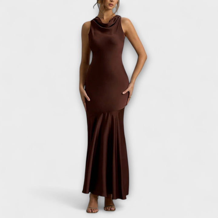 Lennon - Elegant Maxi Dress in Satin