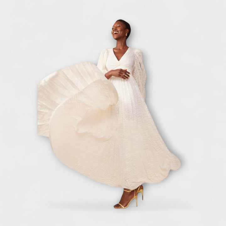 Elsa - Cream Maxi Dress by Allegory